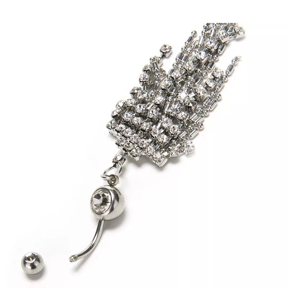 ❤️❤️❤️❤️❤️RHINESTONE BELLY RING - Picture 8 of 8